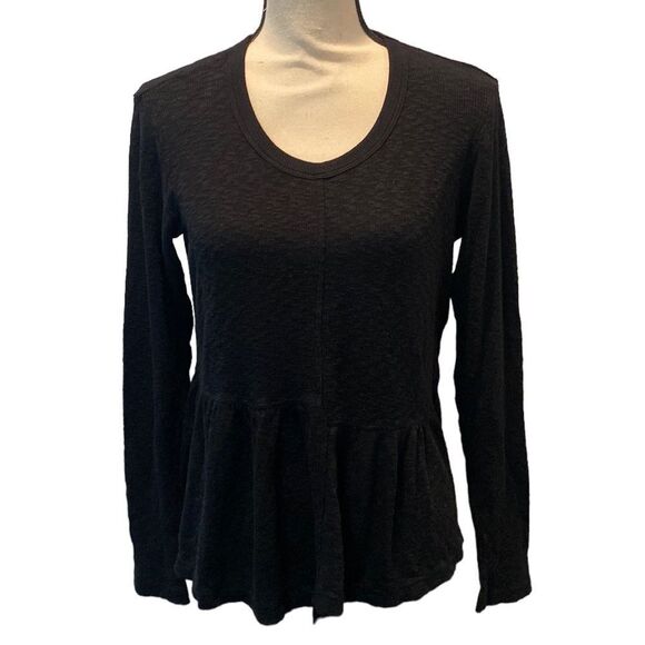 NWT Anthropologie Left Of Center Black Long Sleeve Sweater Size S - Picture 1 of 11